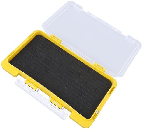 Fishing Jig Box, Plastic Slim Foam Insert Fishing Hook Lure Organizer Tackle Box for Terminal Tackle Storage
