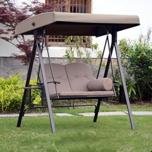 Outdoor Garten Veranda Schaukel Stuhl Hängematte Schaukelstuhl für Balkon Hinterhof Liege mit Baldachin Größenverstellbar
