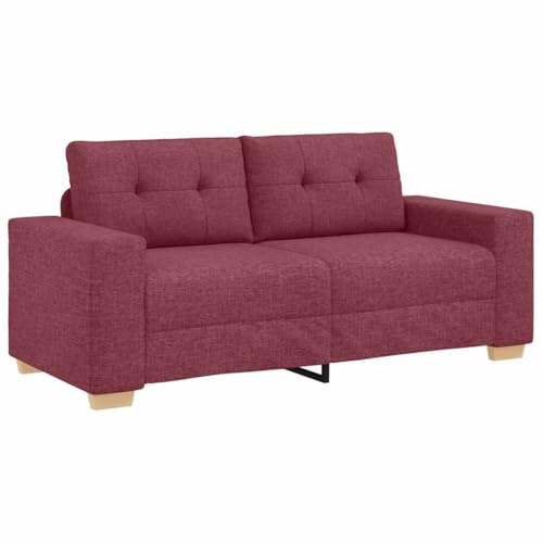vidaXL Loveseat-Sofa Weinrot 180x77x82 cm Stoff
