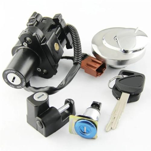 YDYBDA Motorrad Kraftstoff Gas Tank Cap Cover Lock Set Für CB400SS Gilt Für Alle Jahre Zubehör Langlebig