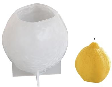Moule en silicone 3D en forme de citron pour la fabrication de savon parfumé, la cuisson au chocolat et les résines époxy, projets d'artisanat faits à la main