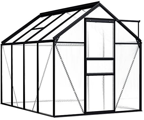 Article de serre en aluminium anthracite 4,75 m, pelouse et jardin, jardinage, serres