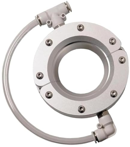 DOJBK 360 Degree Ring Air Knife Blower, Aluminum Alloy Ring Wind Knife, with 2 Air Inlets, Split Installation, Use with Air Compressor, for Efficient Pipe and Cable Drying
