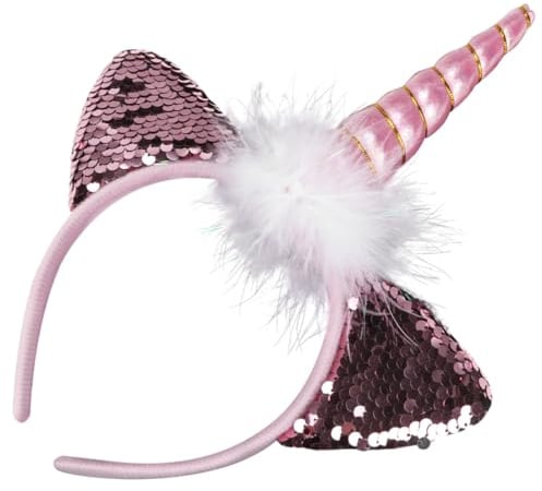 PRETYZOOM Leuchtendes Katzenohren Stirnband Einhorn Haarreif Party Kopfschmuck Mädchen LED Blitz Haareinsatz
