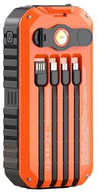 Pavsicgn Solar-Handyladegerät - Akku-Pack mit Einer hohen Helligkeit,Kurbelgenerator Solar-Ladegerät Powerbank - Geeignet für Smartphone, Kamera, Tablet, Camping, Reisen, Roadtrip, Angeln und