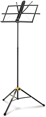 Hercules BS100B Music Stand with EZ Desk, Glide and Angle Roller