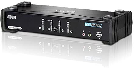 Aten CS1784A-AT-G Commutateur KVMP USB/DVI Noir