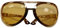 Folat 00780 Elvis Brille mit schwarzen Gläsern, XXL