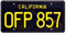 Celebrity Machines Herbie The Love Bug | OFP 857 | Metal Stamped License Plate