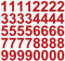 kleb-Drauf | 40 Zahlen, Höhe je 10 cm | Rot - matt | Autoaufkleber Autosticker Decal Aufkleber Sticker | Auto Car Motorrad Fahrrad Roller Bike | Deko Tuning Stickerbomb Styling Wrapping