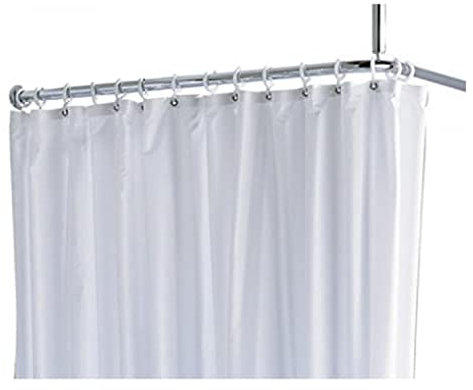 Keuco 14944000510 Duschvorhang Plan Uni, Länge 200 cm, Breite 140 cm, trueffel