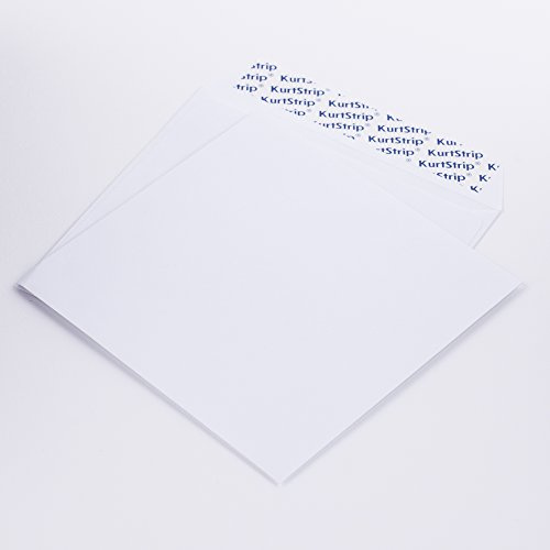 Papierschutzhüllen für CD/DVD/BLURAY weiß 125 x 125 mm 80 g/m² ohne Fenster haftklebend (201062) (100)