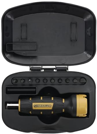Wheeler Digital FAT (Firearms Accurizing Torque) Wrench with Interchangeable Bits and LCD Display for Firearm Maintenance, Gunsmithing, RC Vehicles, Drone, Mechanic Work, and More
