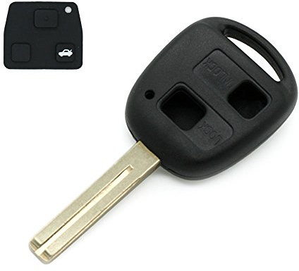 DSP Remote Key Shell fit for LEXUS 2 Button Keyless Entry Remote Key Case Fob Length 39mm Uncut Blade TOY48 PG414LA