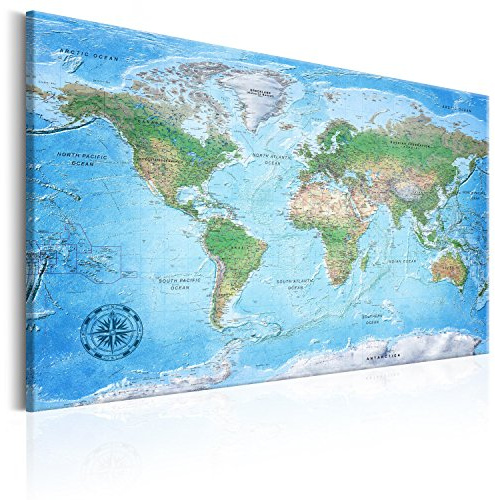 B&D XXL - Pinnwand Korktafel Lernkarte, 120x80 cm, Wohnzimmer, Büro, Kork | Kombiniert Pinnwand und Wandbild, praktisch und dekorativ, ideal fürs Büro oder Wohnzimmer, inspirierend, langlebig, stilvoll