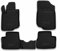 OMAC Gummimatten Fußmatten kompatibel mit Peugeot 207 2006-2014 TPE Automatten Schwarz 4X