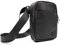 LITT Crossbody Messenger Stash Bag Blocks Oduor | Charcoal Lined Premium with Combination Zip Locks - Sling Bags for Men Small - Travel Organizer & Lifestyle Accessory| Black Faux Leather Bag
