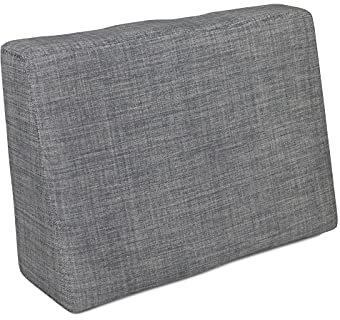 POKAR Palettenkissen Palettenauflagen mit abnehmbarem Bezug Palettenauflage Palettenmöbel Palettensofa, Seitenkissen 60x40, Grau