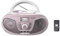 Roxel RCD-S70BT Portable Boombox CD Player with Remote Control, FM Radio, USB MP3 Playback, 3.5mm AUX Input, Headphone Jack, LED Display Wireless Music Streaming(Pink)