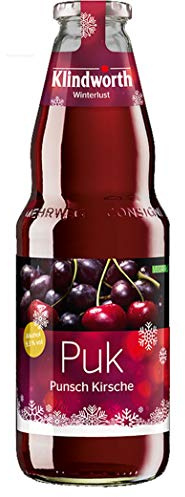 Klindworth Puk - 1x Alkoholhaltiger Punsch mit Kirsche-Vanille-Rum-Geschmack 1L (9,3% Vol) inkl. Pfand MEHRWEG- [Enthält Sulfite]