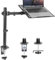 Mount-It! Laptop Desk Mount | Full Motion Laptop Arm with Vented Tray | Clamp and Grommet Base