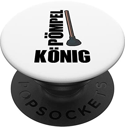 Pömpel König Klempner Installateur Heizungsbauer Handwerker PopSockets mit austauschbarem PopGrip