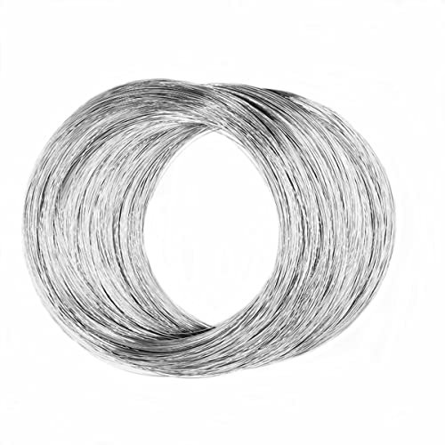 Filo in acciaio INOX 304, per lavori manuali fai da te, filo per sculture artistiche, filo per la realizzazione di gioielli, filo per la filatura di bonsai, filo per giardinaggio, 0,15 mm, 9,7 m