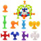 Anyinkai 48PCS Saugnapf Spielzeug Kinder,Saugnapf Figuren,Saugspielzeug Kinder,Saugnapf Silikon Spiel,Pop Sucker,Twibble,Saugnapf Spiel,Sucker Toy,Sucker Toys Darts,Silikon Bausteine