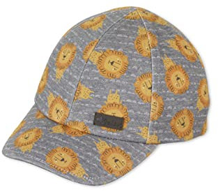 Sterntaler Baby Jungen Baby Cap Baseball-Cap Löwe - Baby Baseball Cap, Kinder Basecap, Kindermütze - aus Baumwolle - mittelblau, 47