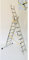 Triple Section 9 Rung Combination Ladder, 2.5m, Aluminium, Free Standing Step & Extension Ladder in One, EN131, ST-C2509