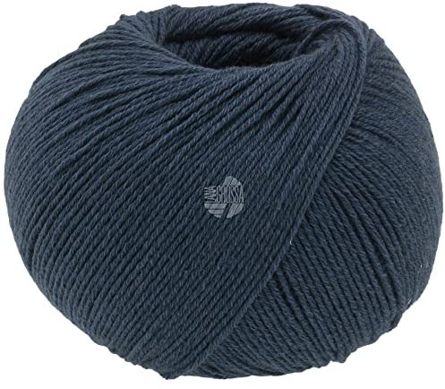 LANA GROSSA Cotton Wool | Klassisches Schurwollgarn mit Baumwolle | Handstrickgarn aus 53% Schurwolle (Merino extrafein) & 47% Baumwolle | 50g Wolle zum Stricken & Häkeln | 195m Garn FB 5