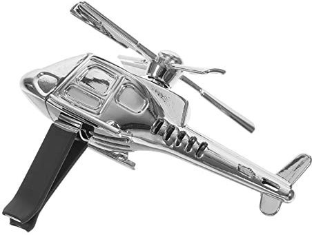 Garneck Auto Lufterfrischer Flugzeug Aromatherapie Diffusor Metall Ornament für Lüftungsöffnung Windbetrieben Rotierend mit 3 Duftstäbchen Fahrzeugdekor für Auto und Zuhause Schillerndes Silber