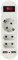 Enchufe con USB, regleta con interruptor, adaptador de enchufe USB, enchufe 5 en 1 con interruptor para oficina, sala de estar (blanco)