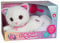GIPSY Toys – Cuty Bella Fashionista – Interaktives Plüschtier Katze Cuty Bella Fashionista – ganz weich, leuchtet im Rhythmus schöner Melodien – 30 cm – Weiß Rosa