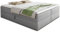 Boxspringbett Base mit 2 Bettkästen - Doppelbett mit Bonell-Matratze und Topper, Polsterbett, Freistehendes Bett, Bettgestell, Schlafzimmer (Grau (Inari 91), 140 x 200 cm)