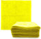Paño de limpieza de microfibra, tamaño grande, 40 x 40 cm, súper absorbente, sin pelusas, paños de microfibra para limpieza del hogar, cocina, superficie, espejos, baños, motocicleta, coche (amarillo,