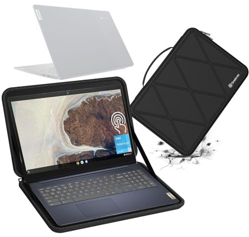 Smatree Hard EVA Protective Sleeve Case Compatible for 15 inch Lenovo 3i Chromebook (15”Intel) Laptop and Anti-Shock Notebook Bag(X8286)