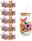 UV DTF Tasse Wrap Transfer Sticker,Asudaro 5Blätter Rub on Sticker Aesthetic Wasserdicht Floral Theme Transfer Sticker Transferfolie für 16oz Glasbecher Glas Tassen Dekor Pflanze Aufkleber Typ 8