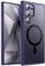 JETech Funda Magnética para Samsung Galaxy S24 Ultra 5G, Compatible con MagSafe, Carcasa Antigolpes Translúcida Mate Respaldo (Violeta Titanium)