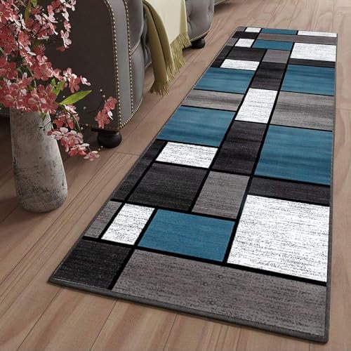 LYYK Teppich Läufer für Flur, Küche & Wohnbereiche – Maßgeschneidert, Modern, rutschfest, Waschbar – Anpassbar auf Meterware für Küche, Schlafzimmer & Wohnzimmer,60x100cm Color11