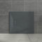 Aquariss Piatto Doccia Rettangolare Antracite Effetto Ardesia SMC Base Doccia Antiscivolo per Recinzioni Bagno 900x800mm con Scarico