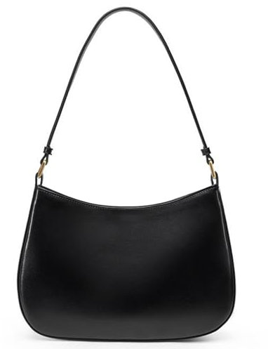 Amszke Umhängetasche für Damen, trendige Umhängetasche, veganes Leder, Handtaschen, Clutch, Hobo-Tasche, Y2K, Sattelgeldbörsen, B-schwarz, Medium