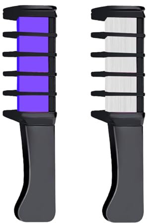 2 Stück Haarkreide,Haarkreide Kamm,Temporär Haarfarbe Kreide Kamm Auswaschbar,für Party Cosplay