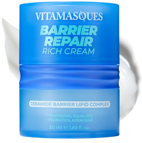 Vitamasques Barrier Repair Face Moisturizer Cream - Skin Barrier Repair Moisturizer - 1.69 Fl Oz