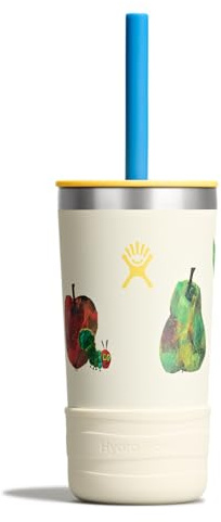 Hydro Flask Kids 12 Oz Tumbler with Lid and Straw for School - Insulated Stainless Steel World of Eric Carle™ Fruit
