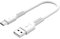 SIMPLETEK - Cavo USB-C Corto 20cm Bianco per Ricarica Veloce Smartphone, Cuffie, Power Bank, Telefono - Compatibile con Android, iOS