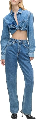 Karl Lagerfeld Jeans Damen High Rise Straight Denim