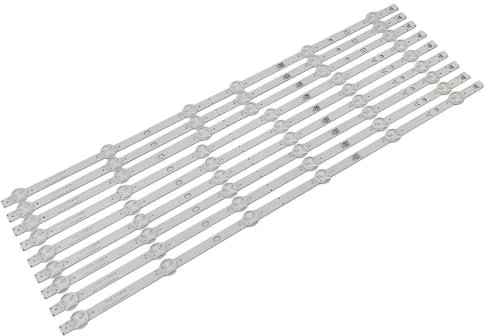 EUETVEXERK 9Pcs/Set LED Backlight Strip Compatible with Panasonic SVV550AW9-A B JL.D55061330-078AS-M 078HS TX-55GX550B 55HK25T74U 55V5863DG 55T6863DB TV Light Strip