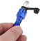 FILFEEL Banjo Said Vis, Aluminium Banjo Nut Motorcycle Brake Brake Said Vis avec Laveuses pour Voiture (BLUE)