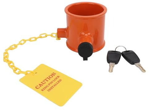 Fydun 5. Rad Schloss Metall Vielseitiger Warnschild Verbesserte Sicherheit Anti -Diebstahl Anhängerradstiftkupplung für RV -LKW